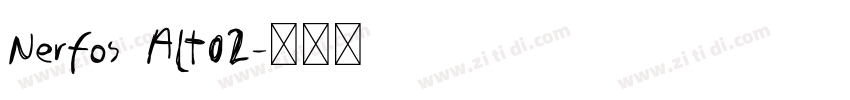Nerfos Alt02字体转换